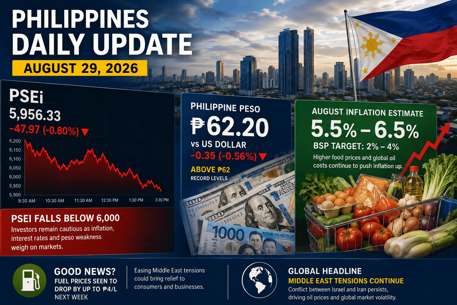 Philippines Daily Update – August 29, 2026