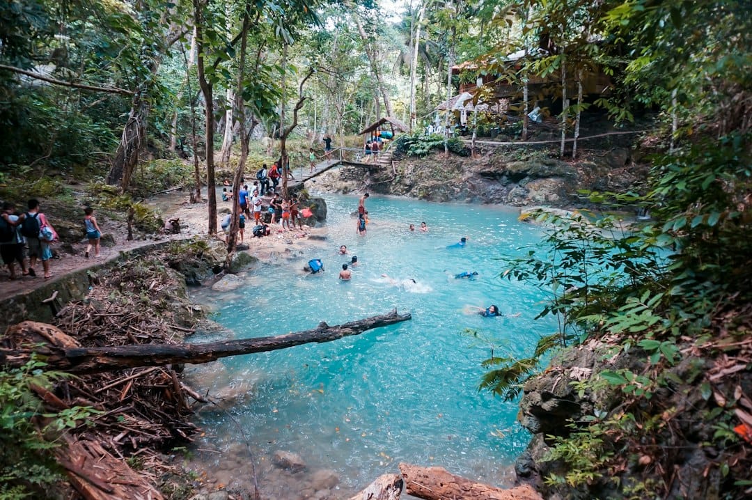 Waterfall and canyon scenery in Badian, Cebu